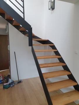 терраса, внешняя лестница, стальная конструкция