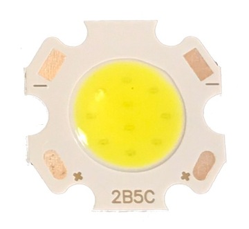LED COB 2B5C 5W 15-17V BARWA BIAŁA ZIMNA 6500K