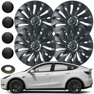 kołpaki tesla model y uberturbine do tesli 19 cali komplet kołpaków 4szt