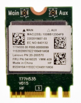 KARTA WIFI SIECIOWA Realtek RTL8723BE 20-200570 FRU 04X6025 Lenovo