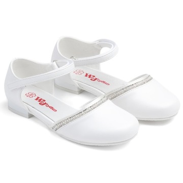 Buty komunijne dla dziewczynki wkł. SKÓRA półbuty RZEP Wojtyłko