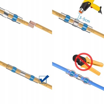 Комплект термоусадочных трубок и контактных разъемов для электрических клемм