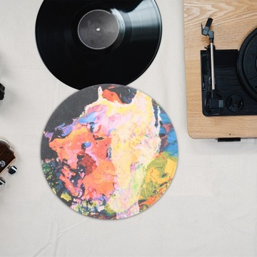 КОВРИК ДЛЯ ВИНИЛОВОГО РЕГИСТРА, ДЕКОРАТИВНАЯ НАКЛАДКА НА ГРАМОМАТ