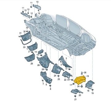 ASO ORIG. KRYT PLECH TERMICKÁ AUDI A8 4N D5