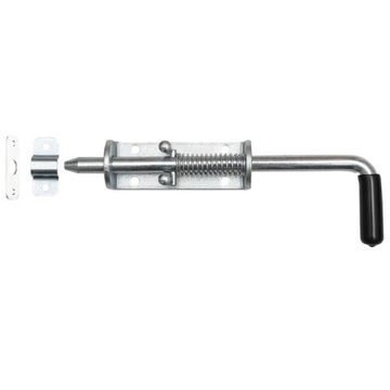 RYGIEL ZE SPRĘŻYNĄ 220 MM ZASUWA ZASUWKA SKOBEL ZAMKNIĘCIE DO BRAMY