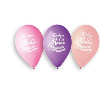 Balony Kocham Cię Mamo Dzień Matki Mamy Urodziny
