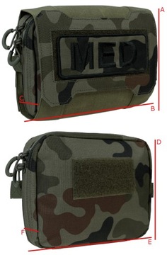 ТАКТИЧЕСКИЙ ПЕРВЫЙ НАБОР IFAK DOMINATOR МЕДИЦИНСКИЙ ПОДСУМКА НА ТАНК PL MORO WZ.93