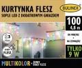 Kurtyna sople 100 LED FLESZ dod. gn. 4,8m multikolor 13-561