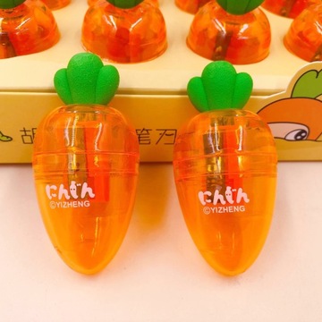 ТОЧИЛКА + ЛАСТИК с контейнером МОРКОВКА Точилки для моркови в школу