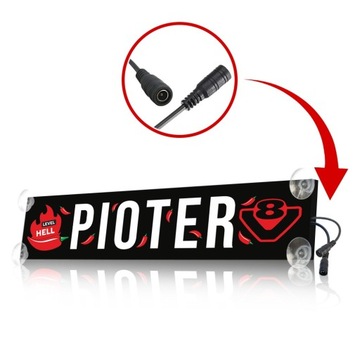 Табличка со светодиодной подсветкой для водителя грузовика Premium XL