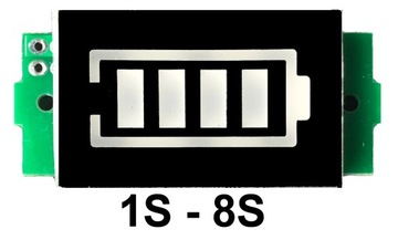 Универсальный индикатор заряда аккумулятора 1-8S