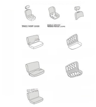 9 шт. 5 УНИВЕРСАЛЬНЫЙ ЧЕХОЛ АВТОКРЕСЛА ИЗНОСОСТОЙКИЙ ЧЕХОЛ АВТОКРЕСЛА