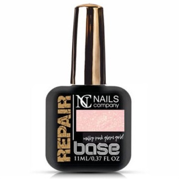 Repair Base Milky Pink Glam Gold Nails Company baza drobinki 11ml