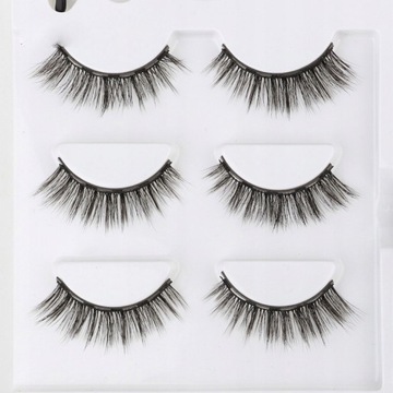 3x ОРИГИНАЛЬНЫЕ магнитные ресницы, ДЛИННЫЕ пинцеты + подводка для глаз + коробка НАБОР ДЛЯ РЕСНИЦ