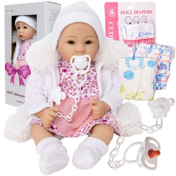 Lalka bobas interaktywna DUŻA REALISTYCZNA PACHNĄCA zestaw SMOCZEK PAMPERS