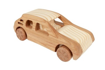 Drewniany model Peugeot auto z drewna samochód Peugeot 205 eko