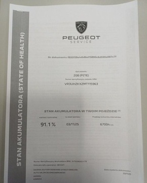 Peugeot 208 II e-208 Elektryczny 136KM 2021 Peugeot 208 215 e-208 ALLURE PACK 136 KM I wl. Gwarancja FV23, zdjęcie 28