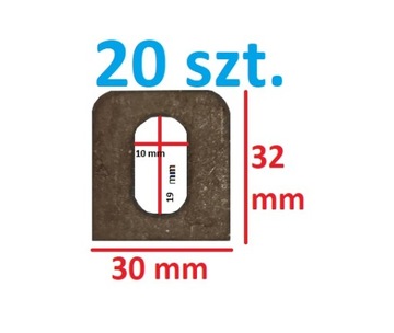 UCHWYT MOCOWANIE UCHO ŁĄCZNIK PRZĘSŁA 32x30x4 20sz