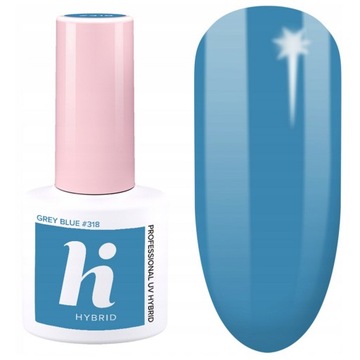 HI HYBRID LAKIER HYBRYDOWY 318 GREY BLUE 5ml