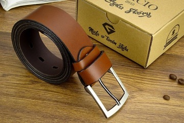 МУЖСКОЙ КОЖАНЫЙ РЕМЕНЬ GRACIO, ШИРИНА 4 СМ