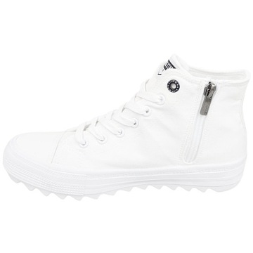 Białe trampki za kostkę Big Star MM274037 WHITE 25604 rozmiar 36