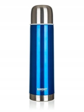 TERMOS 0,5L AVANZA BANQUET niebieski stalowy SOLID