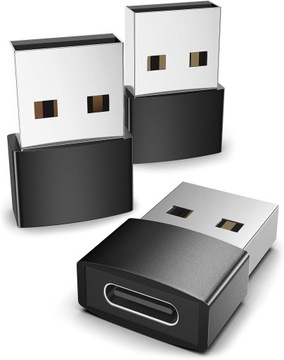 ADAPTER PRZEJŚCIÓWKA USB C ŻEŃSKI NA USB A MĘSKI ZESTAW