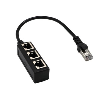 Разветвитель кабеля локальной сети Ethernet от 1 до 3
