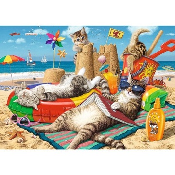 Puzzle 1011 Hiden Shapes Kocie wakacje TREFL Trefl 457698
