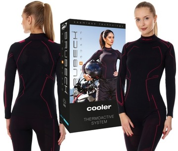BRUBECK COOLER MOTOCYKLOWA DAMSKA CHŁODZĄCA LETNIA KOSZULKA TERMOAKTYWNA -L