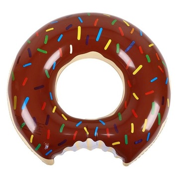 Большое надувное кольцо для пончиков для бассейна с пончиками