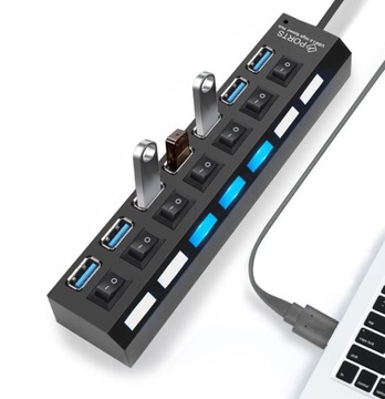 USB-концентратор, разветвитель на 7 портов