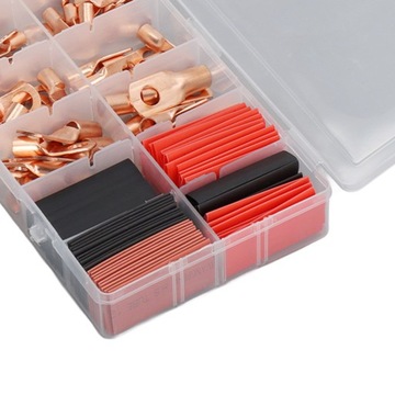150 Pcs Set Wire Lugs Heat Shrink Tubes Set Thickened Copper Battery Cable