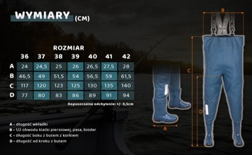 Вейдерсы Молодежные вейдерсы 3Kamido, брюки с резиновыми сапогами, черные, размер 39