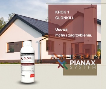 Очистка фасадов GLONKILL PIANATECH GLONPRO мох, плесень, PIANAX