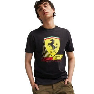 PUMA KOSZULKA MĘSKA T-SHIRT FERRARI RACE CZARNA L