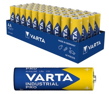 40x LR6 VARTA 1,5V BATERIA INDUSTRIAL AA R6 06-2033 Made in GERMANY