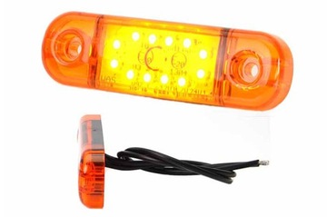 Lampa obrysowa LED do przyczepy lawety busa naczepy W97.3 714 boczna żółta