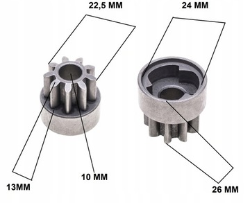 ЗВЕЗДОЧКА ВЕДУЩАЯ ЛЕВАЯ, 9 ЗУБ., МЕТАЛЛ, ДЛЯ КОСИЛОК NAC X510V