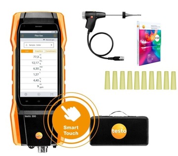 АНАЛИЗАТОР ВЫХЛОПНЫХ ГАЗОВ TESTO 300 С СЕНСОРНЫМ ДАТЧИКОМ CO