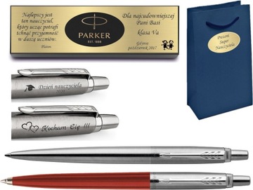 PARKER Jotter zestaw długopisów TABLICZKA GRAWER