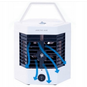 KLIMATOR PRZENOŚNY BIURKOWY Klimatyzer na wodę WENTYLATOR WIATRAK USB 4W1