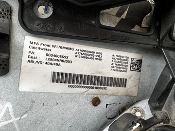 MERCEDES A TŘÍDA W176 A45 AMG FACELIFT NÁRAZNÍK PŘEDNÍ ORIG.