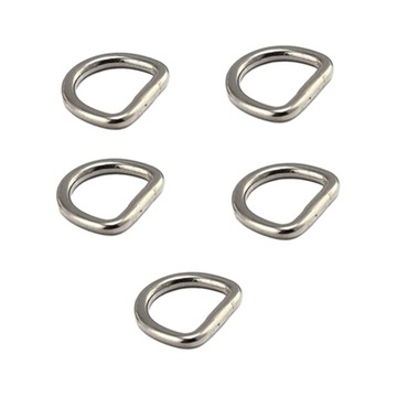 5шт 3 мм D-образные кольца D-образные металлические кольца D 25 мм x 22 мм