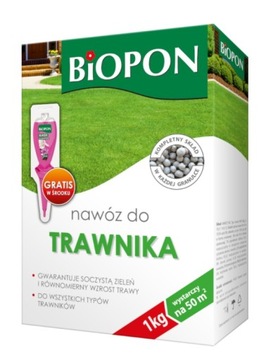 BIOPON Wieloskładnikowy nawóz do trawnika 1kg