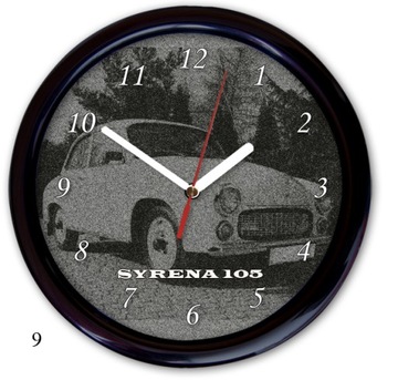 zegar ścienny Fiat 126p 125p syrena trabant PRL