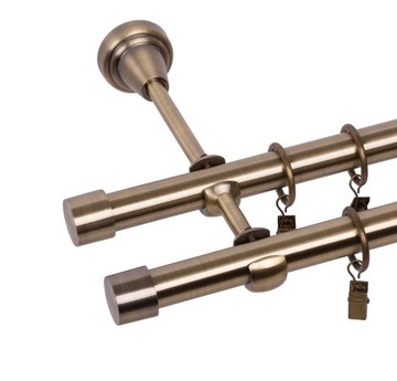 ДВОЙНОЙ КАРДИН 200 СМ 19+19 ММ SMART METAL 3 ЦВЕТА RENA