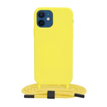 Etui ze sznurkiem Apple iPhone 12 - Żółty