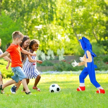 Костюм Соника, костюм кигуруми, ёжик, ежик, детский мяч, 116-122