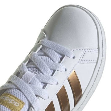 DAMSKIE BUTY BIAŁE ZŁOTE ADIDAS GRAND COURT GY2578